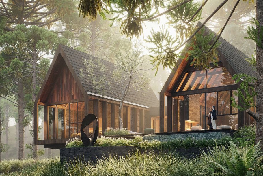 Sirena Gramado — cabanas entre araucárias